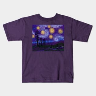 Starry Southern Sky Kids T-Shirt